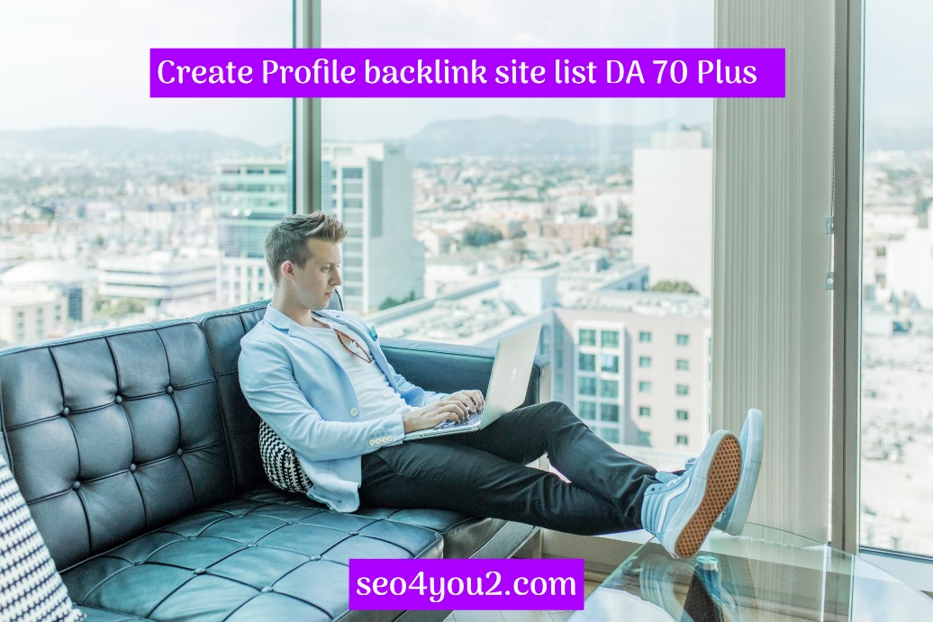 Profile backlink site list DA 70 Plus